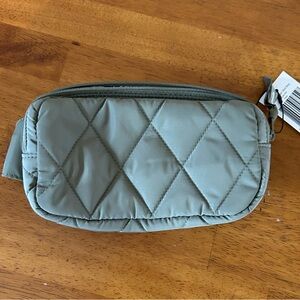 Vera Bradley Quilted Crossbody Bag in Sage Green